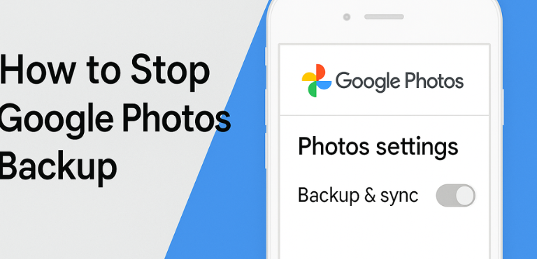 How to Stop Google Photos Backup